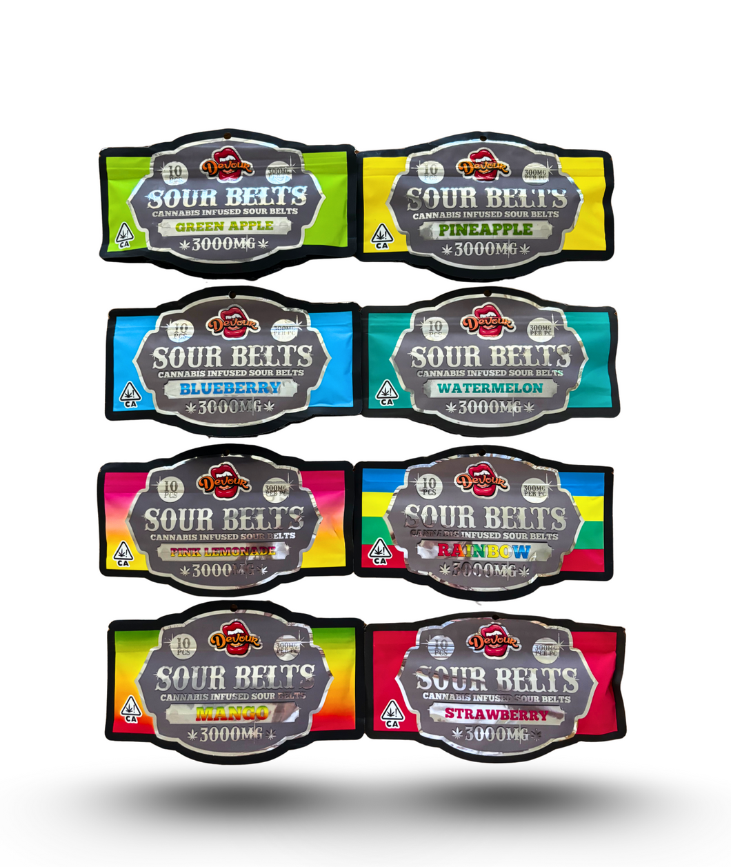 Devour 3000MG Sour Belts